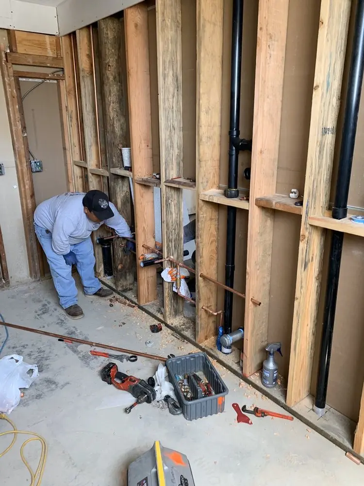 Commercial rough-in plumbing for Water Heater Replacement in Eastside Costa Mesa